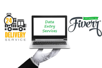 do any kind of data entry work with in 24 hrs