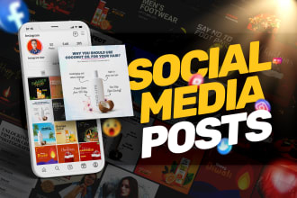 design attractive social media posts and ad creative