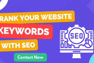 do monthly on page, technical, off page SEO to rank website keywords on google