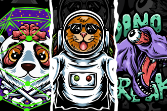 create bold and trendy cartoon illustration for your streetwear brand