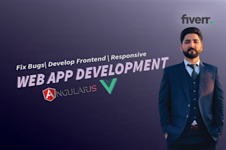 develop angularjs, vuejs frontend website and fix bugs