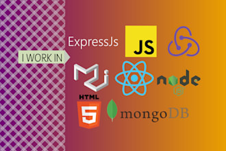 do javascript ,react,node js and express js projects