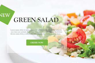 design professional unique website slider posters banners email header for you