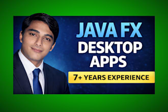develop professional java and javafx desktop applications with gui