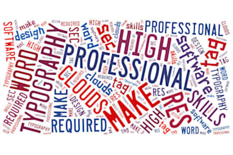 show you how to make your own high res professional typography word tag clouds in less than 60sec with no design skills or software required