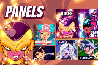 make custom chibi twitch panel