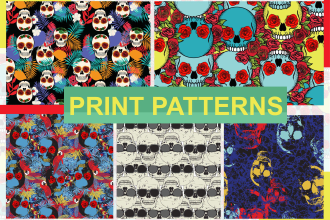 design stunning print patterns for textile and apparel uses