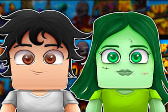 make an avatar of your roblox or minecraft skin