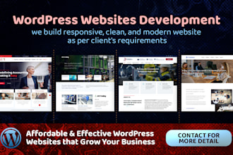 develop a responsive wordpress website design