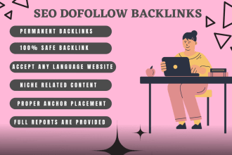 skyrocket your google ranking with SEO dofollow backlinks with spam score