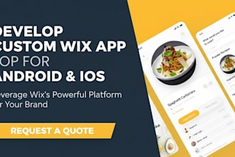 develop branded app by wix for ios and android, fix wix app bugs and issues