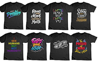 do trendy typography and graphic t shirt design