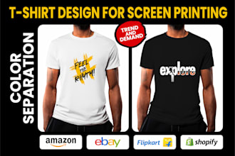 custom t shirt design for screen printing