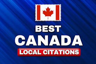 350 live canadian local citations and directory submission