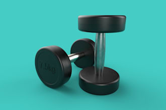 do 3d model and realistic render