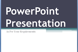 create a PPT or powerpoint presentation