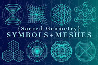 design sacred geometry logo with positive vibes