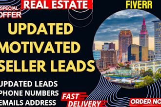 provide you real estate motivated sellers leads with skip traced