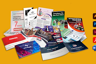 design a modern professional brochure for your business