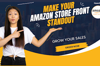 setup amazon storefront design or amazon brand store
