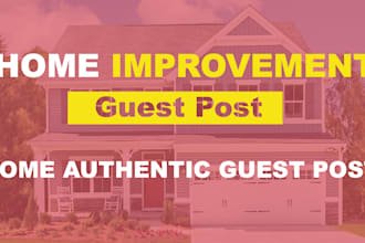 write and publish guest post on home and cleaning blog