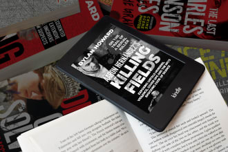 do ebook formatting and layout design for kindle, print PDF, KDP, epub, ebooks