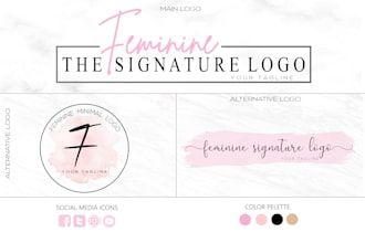 design unique signature logo for your company