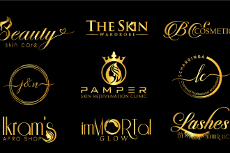 do fashion beauty, cosmetic, luxury modern logo design
