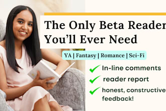 beta read your fantasy, ya, romance novel