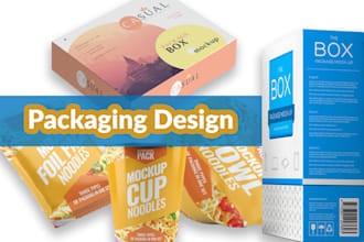 design professional product packaging and label design