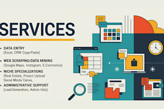 do expert data entry web research efficient data mining copy paste VA