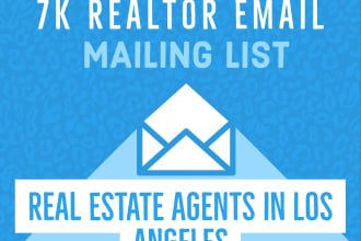 give real estate agents email list in la, california 2022