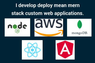 develop, deploy mean mern stack web applications