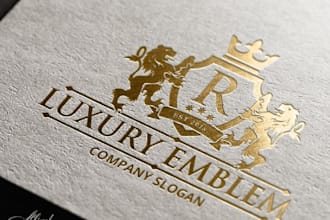 design creative gold logo