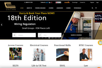 create online course selling website in wordpress