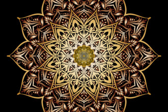 create custom mandala vector