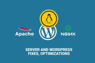 fix wordpress, nginx, apache, linux server bugs, errors
