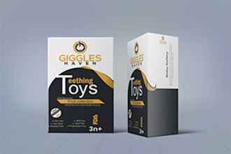 do box design, food packaging, label, and product box design