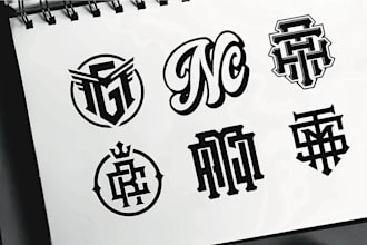 design monogram for clothing and branding
