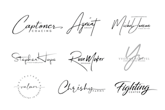 do handwritten, signature, scripted, cursive logo
