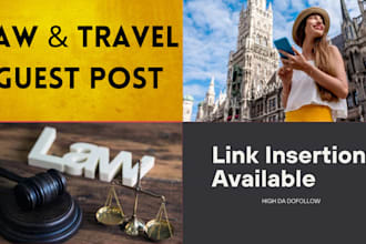 do guest post contextual backlinks on law and travel guest post site