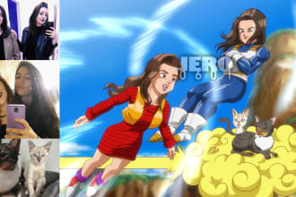draw you in the style of dragon ball