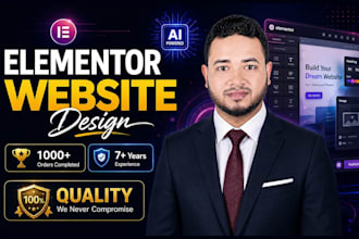 design or redesign wordpress website with elementor pro and an ecommerce website