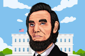 draw vector cartoon portrait and cartonize image