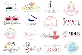 design luxury fashion, beauty, and cosmetic logo design