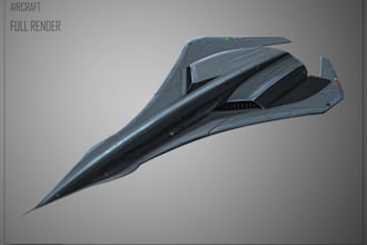 create aircraft concept art for you