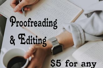 proofread and edit your document and make it error free