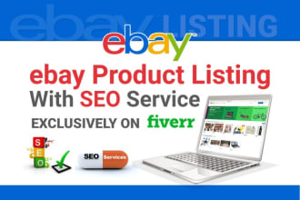 do products listing on ebay with SEO service