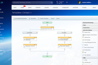 custom bitrix24 CRM business workflow and automation