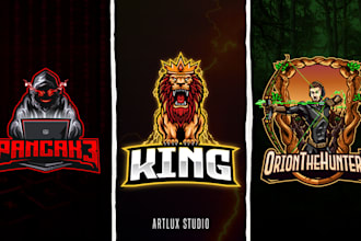 design a cartoon mascot logo for gamers, streamers, business